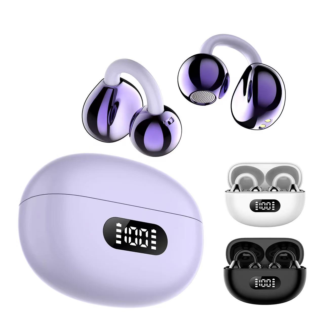 Logo Customization Wireless Earphones Sports Earbuds Digital Display ENC Noise Cancellation Waterproof IPX-4 JL for 6.0